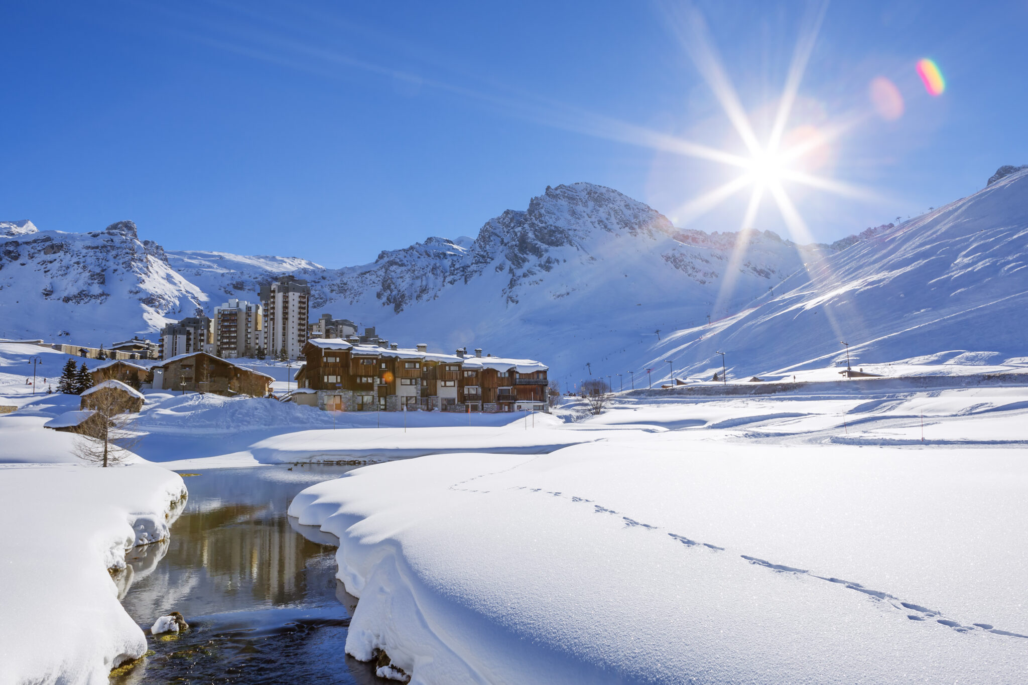 Pistes de ski à Tignes.